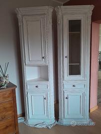 Mobile angolare vetrinetta shabby