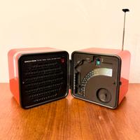 RADIO VINTAGE BRIONVEGA CUBO TS512 FM ROSSA RARA