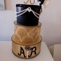 torta scenica stile Gatsby 