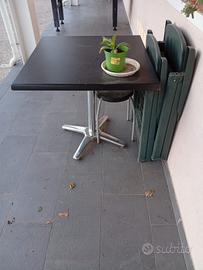 tavolo da esterno + sgabello 
