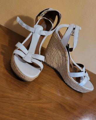 Sandali bianchi Zeppe Henry Cotton's n.37