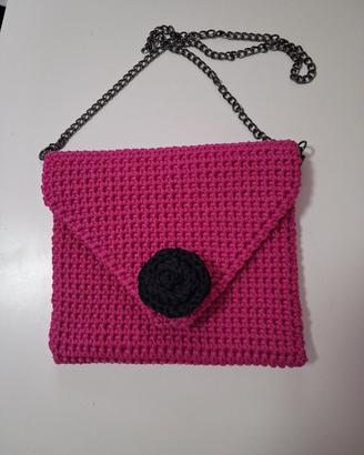 borsa fatta a mano,borsa ad uncinetto,pochette