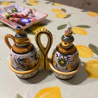 Set oliera e aceto ceramica artigianale