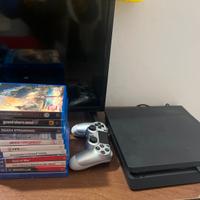 ps4 slim 500gb + GIOCHI+ joystick