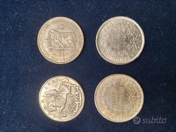 LOTTO di 4 Monete / Token/ Copie.
