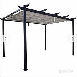 Pergola Omega grigio antracite 