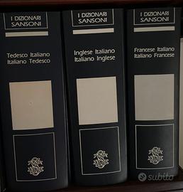 3 Dizionari Sansoni – Inglese Francese Tedesco