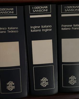 3 Dizionari Sansoni – Inglese Francese Tedesco