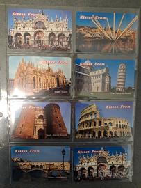 8 schede telefoniche nuove Kisses From