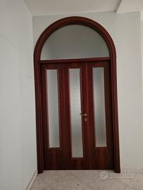 porta in legno effetto noce