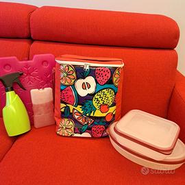 BORSA TERMICA+2 MATTONELLE GHIACIO+CONTENITORI