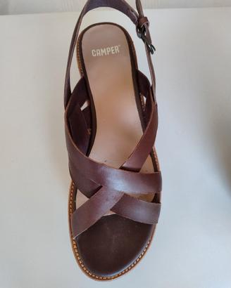 camper sandali con zeppa 