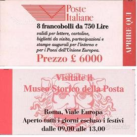 ITALIA lotto due libretti 1995 da 8 francobolli