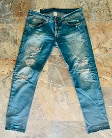 Jeans donna “DonDup” Strass e strappi 46IT 32(US)