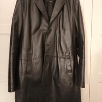 Trench vera pelle taglia 56