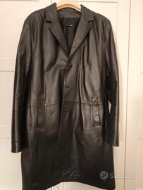 Trench vera pelle taglia 56