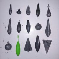 15 piombi 30/150 grammi NUOVI surfcasting 