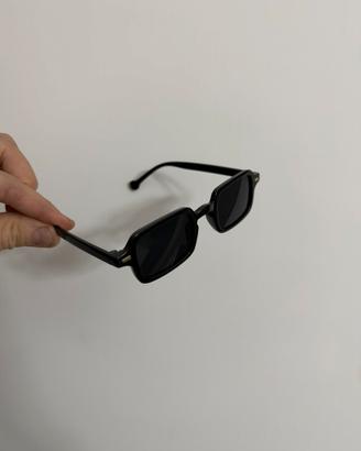 Occhiali da sole quadrati da donna Y2K moda montatura