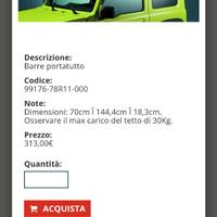 Barre Portatutto Suzuki Jimny 2019