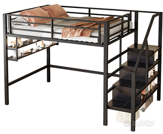 Letto a soppalco 140 x 200 cm
