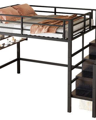 Letto a soppalco 140 x 200 cm