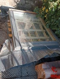  2 VELUX  tenda parasole smontate con telaio 