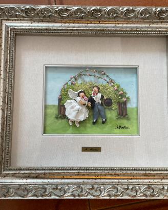 Quadro” Felice zmatrimonio” di A.Martini