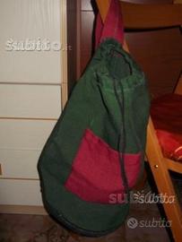 Zaino fatto a mano di tela di iuta