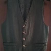 gilet in pelle