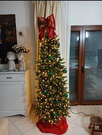Albero di natale slim 2,10 m