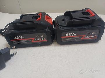2 batterie 48v con caricatore funzionante