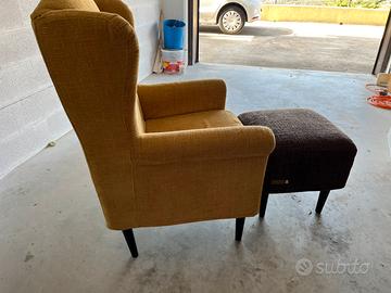 Poltrona con pouf