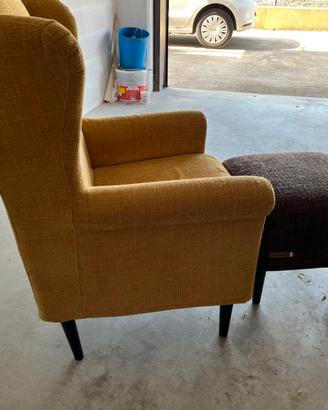 Poltrona con pouf