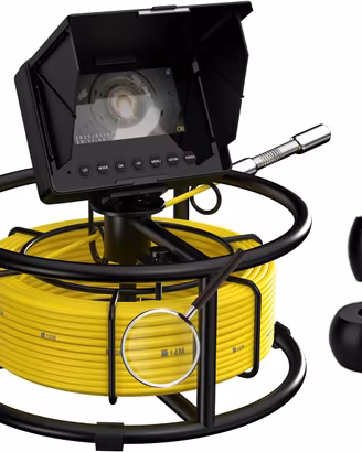 Endoscopio Professionale con Display, 20M, 8 Luci