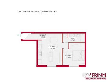 Appartamento di 45 m² con 2 locali a Roma
