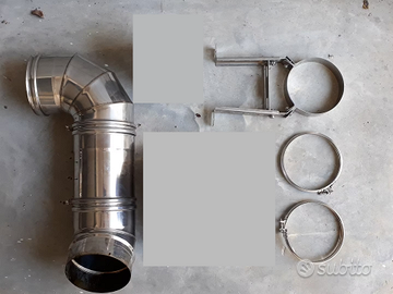 Tubo fumo inox diam. 150