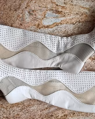 Stivali Rete Traforata Vera Cuoio/38-Lara Manni