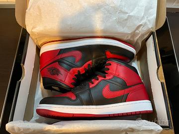 Sneakers NIKE AIR JORDAN Mid 1 RED Scarpe