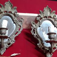 coppia specchierine in ottone 