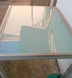 tavolo in vetro allungabile 