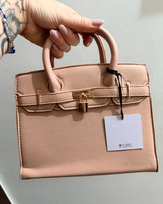Borsa donna rosa cipria
