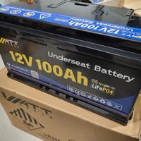 Batteria 12V 100Ah Litio LiFePO4 COME NUOVA