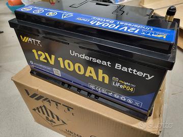 Batteria 12V 100Ah Litio LiFePO4 COME NUOVA