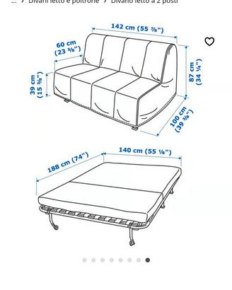 Divanetto letto ikea