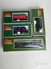 Lotto carri e carrozza Lima H0 – 4 modelli
