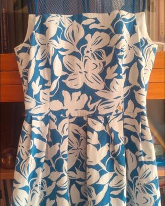 Abitino Kocca in fantasia floreale bleu e panna 