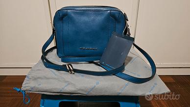 Borsa Tracolla Piquadro Blu in Pelle - Nuova
