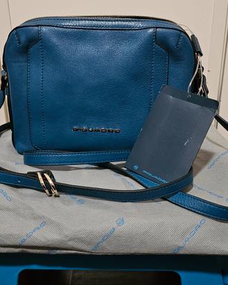 Borsa Tracolla Piquadro Blu in Pelle - Nuova