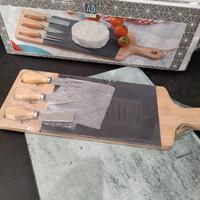 Tagliere + coltelli formaggio