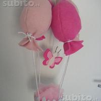 Fiocchi nascita mongolfiera